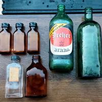 Lotto di bottiglie e bottigliette antiche