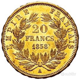 Marengo d'oro da 20 Franchi della Francia, coniato
