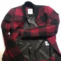 Bomber a quadri bordeaux e nero tg S marchio Only