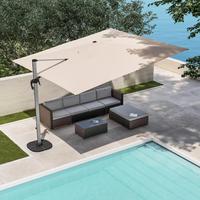 Ombrellone da giardino 4x4 m palo laterale telo ec