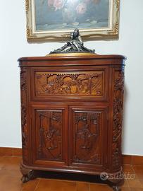 Mobile bar Vintage - Legno intagliato