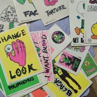 lotto 16 figurine New Stickers Horror Skate