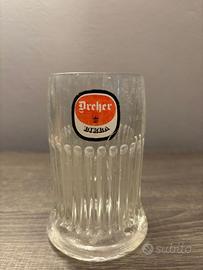 Boccale Birra Dreher Vintage Anni 60 Glass bicchie