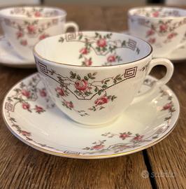 Servizio vintage 4 tazze the porcellana inglese