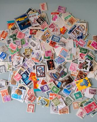 Lotto 500 Francobolli Mondiali Usati Tutti Diversi