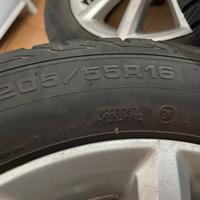 Gomme invernali+cerchi lega opel 205/55r16
