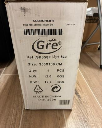 Liner piscina Gre 350x130 nuovo imballato SP358F