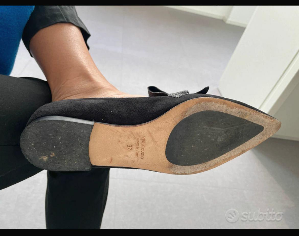 Scarpa Scarpe Boffi Le Boffi Shoes Ballerina Nera A Punta 37