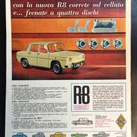 Pubblicità Renault R8 anno 1962