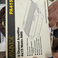Amplificatore 4x15W RMS  NUOVO ADVENT