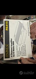 Amplificatore 4x15W RMS  NUOVO ADVENT