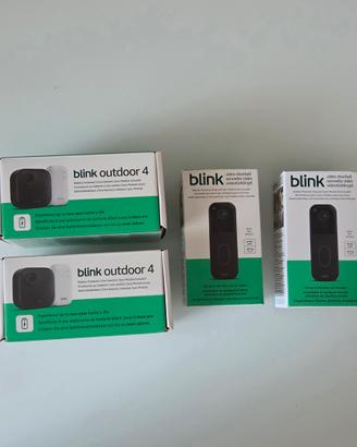 Blink outdoor 4 + Blink videocitofono doorbell