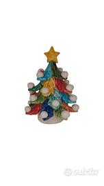 alberi e palle di natale in ceramica di Caltagiron
