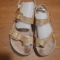 sandali bambina color oro