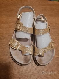 sandali bambina color oro