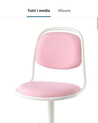 sedia ikea rosa