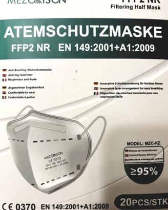 120 Mascherine FFP2 Mezorrison 6 pacchi