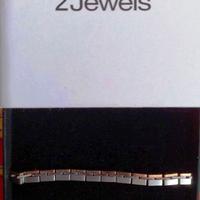 Bracciale in acciaio satinato e oro rosa da Uomo