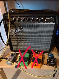 Fender Champion 20 + effetti a pedale