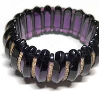 Bracciale ametista e argento