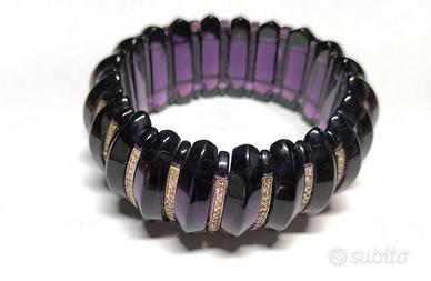 Bracciale ametista e argento