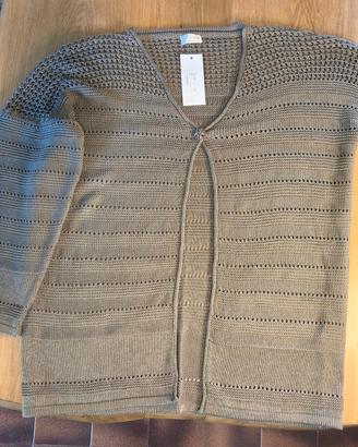 Cardigan traforato, nuovo,  taglia XXL