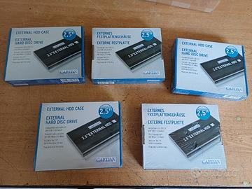 5 x Box Hard Disk Esterno 2.5 Captiva Nuovo
