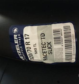 Metzeler Racetec TD Slick 120/70 R17 + 180/55 R17