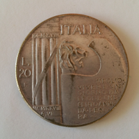 Moneta da Lire 20 Benito Mussolini