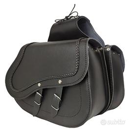 Borse moto custom pelle bisaccie valigie Harley