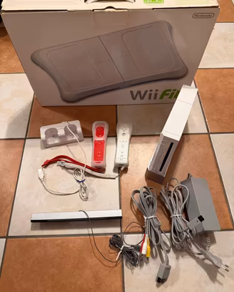 Nintendo wii, wii fit board, giochi, accessori