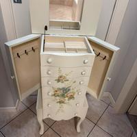 Mobile porta gioie Shabby chic vintage