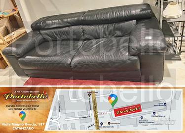 Codice: 267109 DIVANO 3 POSTI IN VERA PELLE COLOR