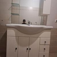 Mobiletto con lavandino da bagno bianco, nuovo!
