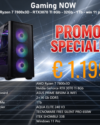 Ryzen 7 7800x3D - RTX3070 TI 8Gb - 32Gb - 1Tb