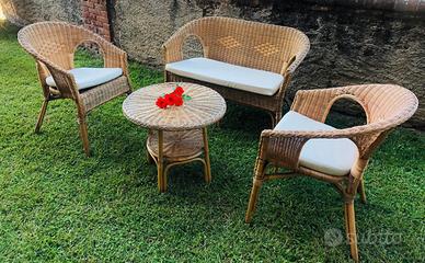 set divanetti vimini 