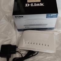 Switch D-Link Gigabit 8 porte 10/100/1000Mbps