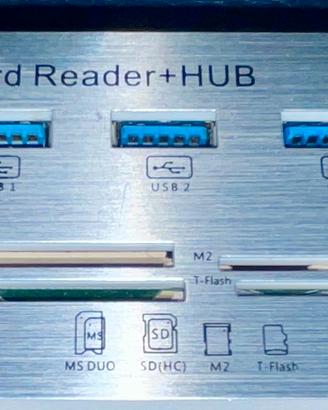 Hub usb+ card reader