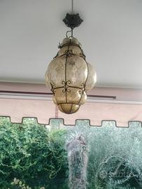 lampada pendente in vetro di murano