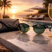 Ray-Ban Clubround Classic ORB4246 Nero/Oro Nuovi