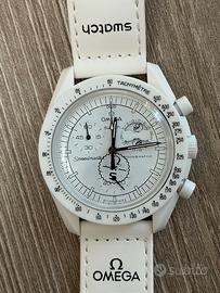 Omega x Swatch Moonswatch Moonphase Bianco
