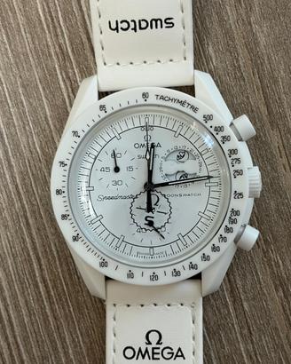 Omega x Swatch Moonswatch Moonphase Bianco