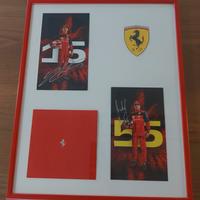 Quadretto Ferrari con autografi