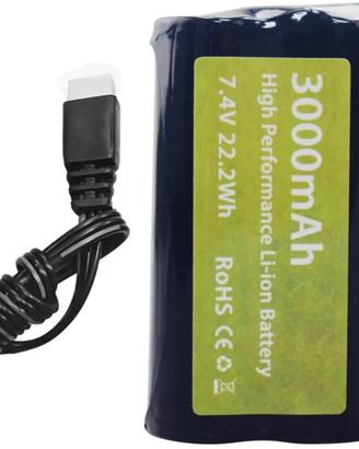 Batteria Li-Ion 7.4V 3000mAh T Plug + USB