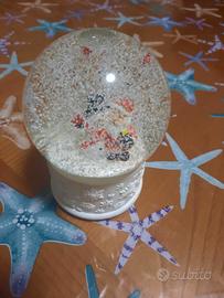 Sfera Natale Palla di vetro grande neve e carillon