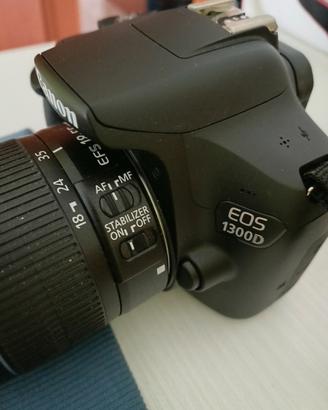 Canon Eos 1300D, obiettivo 18-55  mm  IS II