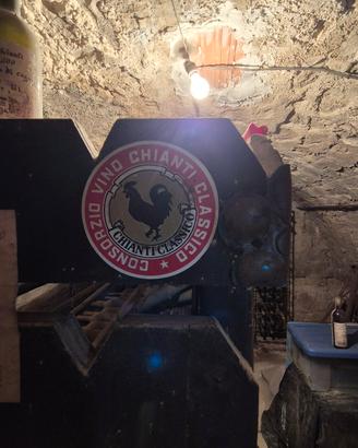 Antiche rastrelliere per vino