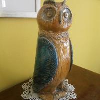 Gufo in Ceramica Raku