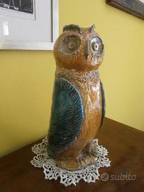 Gufo in Ceramica Raku