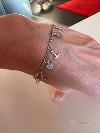 Bracciale charms in argento 925 ciondoli nautici